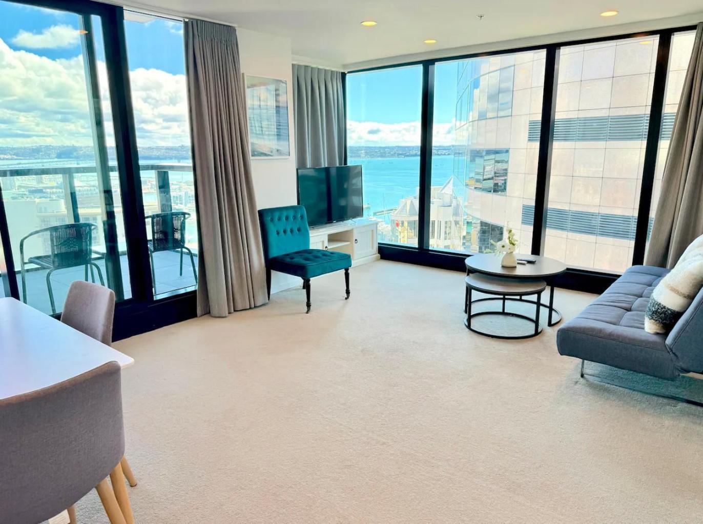 Gorgeous Seaview 2 Bedroom Apartment In Auckland Cbd Exterior foto